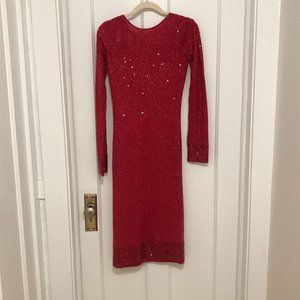 Donna Karan Silk Cashmere Sequin Dress